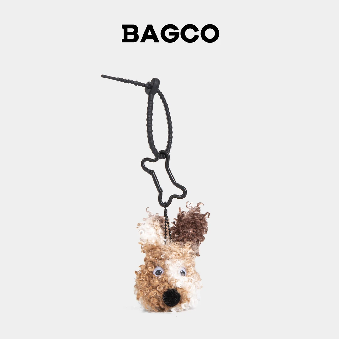 BAGCO草莓小狗或三花小狗挂件