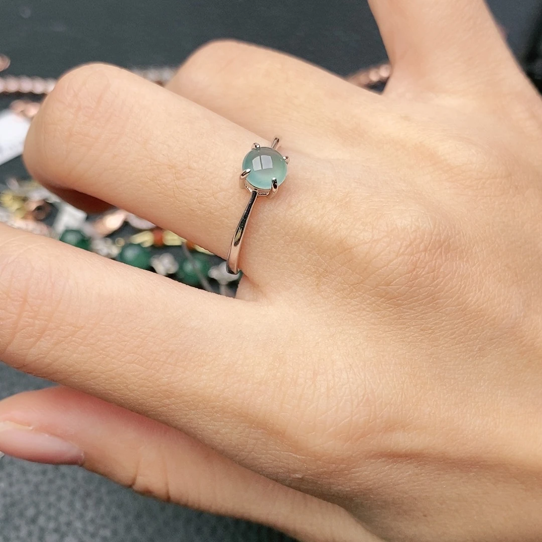 玛瑙/玉髓银S925镶嵌戒指