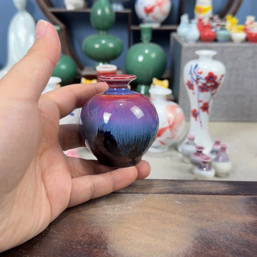 陶瓷手工小花器摆件