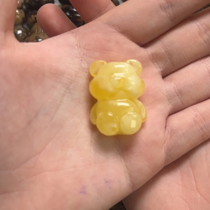 琥珀颈饰未镶嵌天然蜜蜡配件