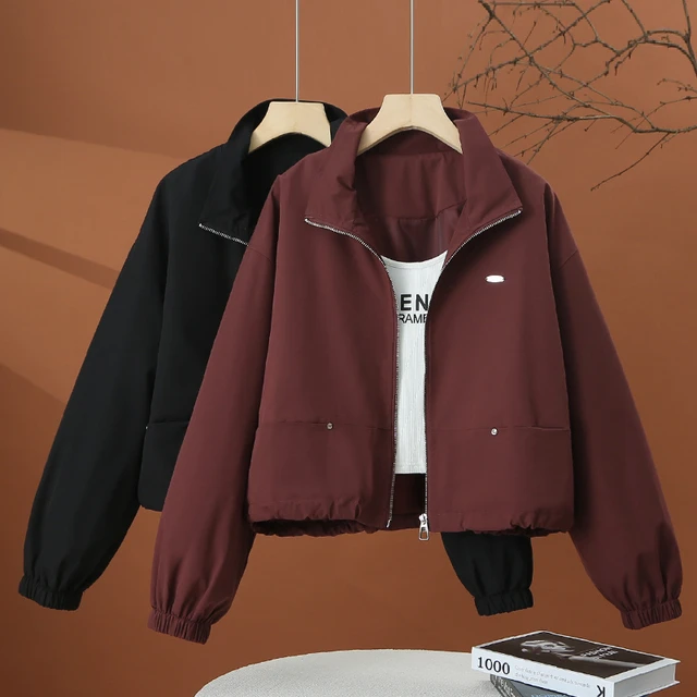 小个子夹克外套女春款2025年新款立领棒球服春季休闲百搭短款上衣