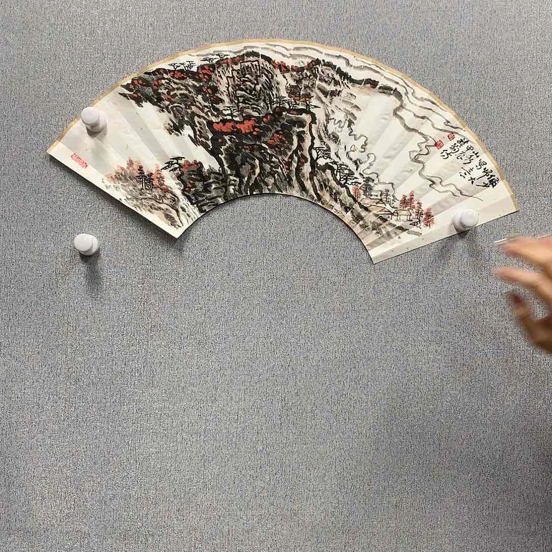 【闪购商品】国画叶金福扇面山水