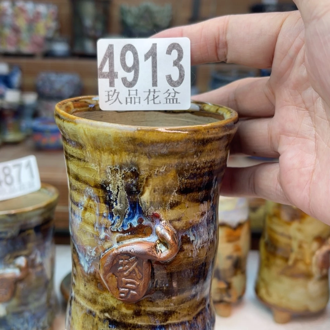 景德镇陶瓷手工花盆默认瑕疵