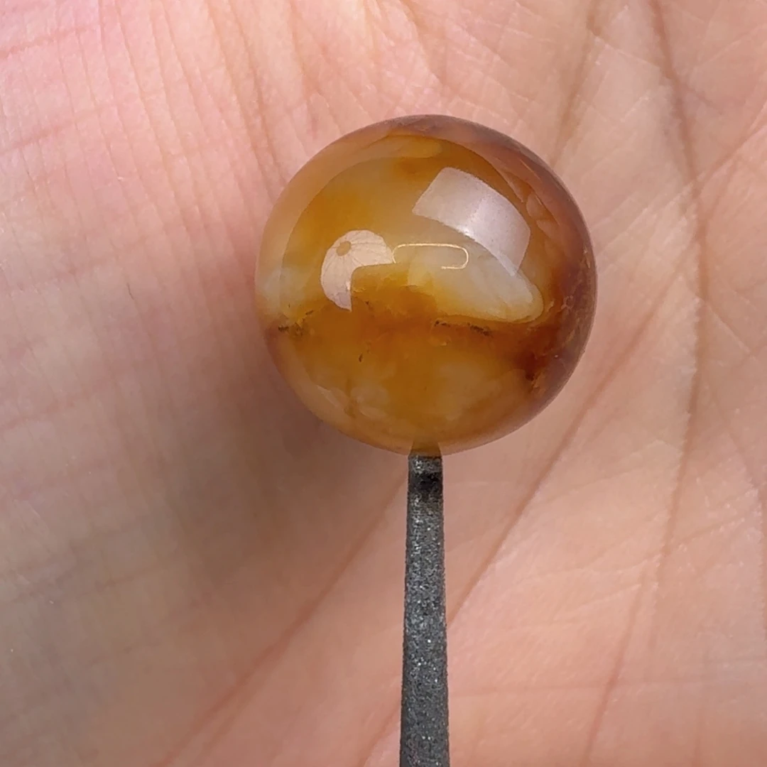 琥珀未镶嵌裸石15mm蜜蜡