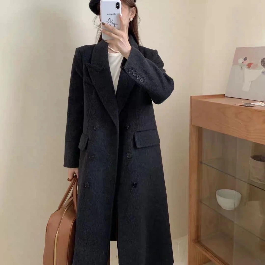 25059高端专享儿童宝妈双面羊毛大衣