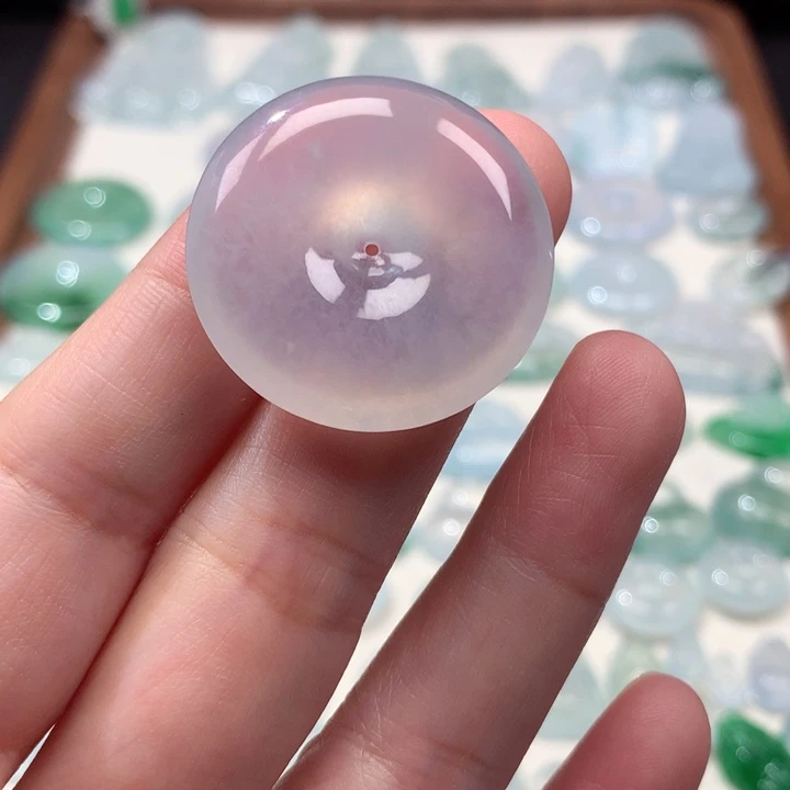 翡翠未镶嵌颈饰冰种平安扣