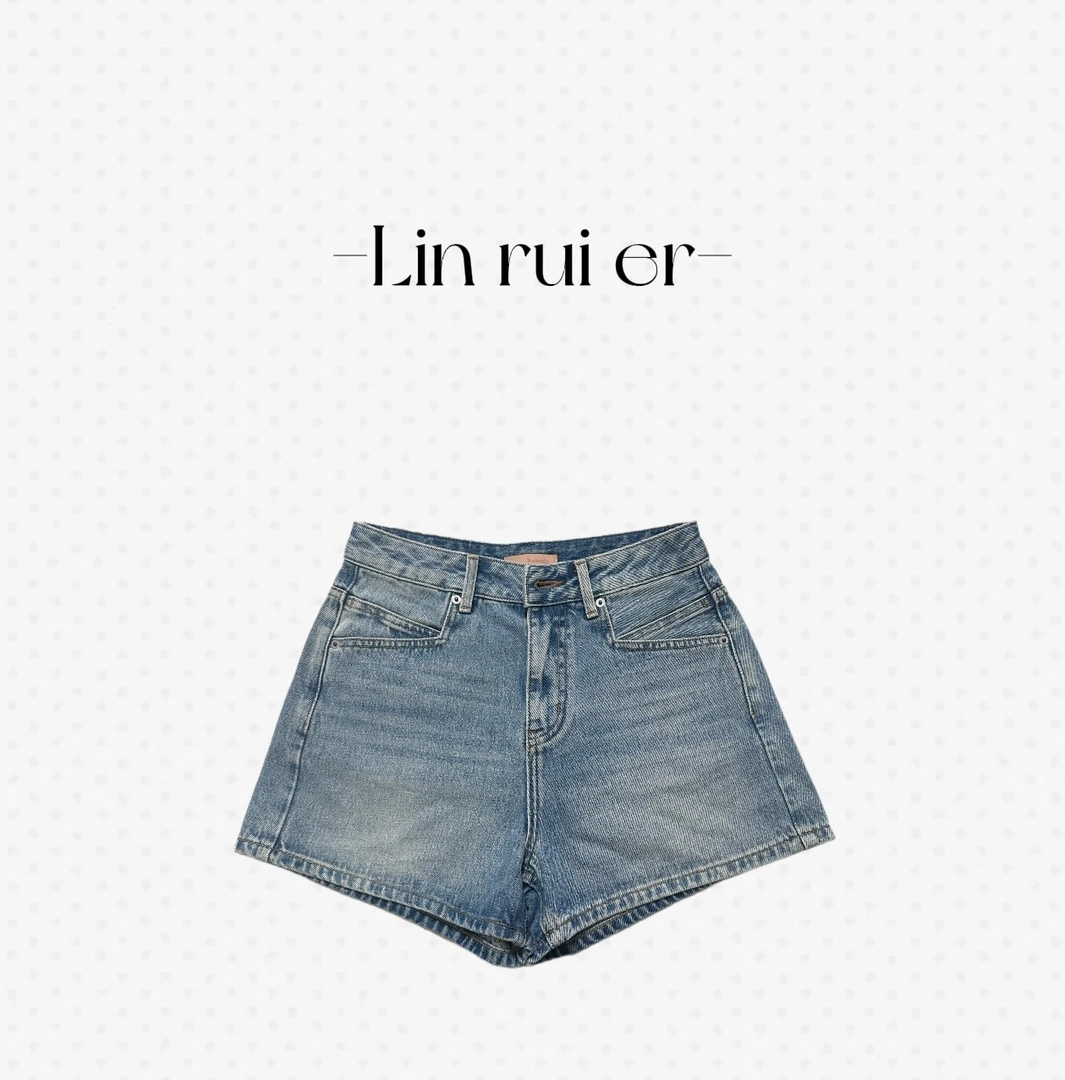 夏季新款A字半身牛仔短裤显瘦显高