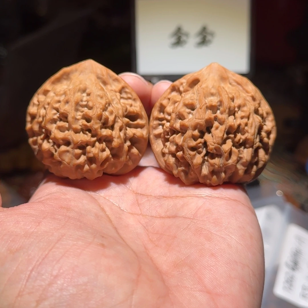 核桃把件123官帽，尺寸49