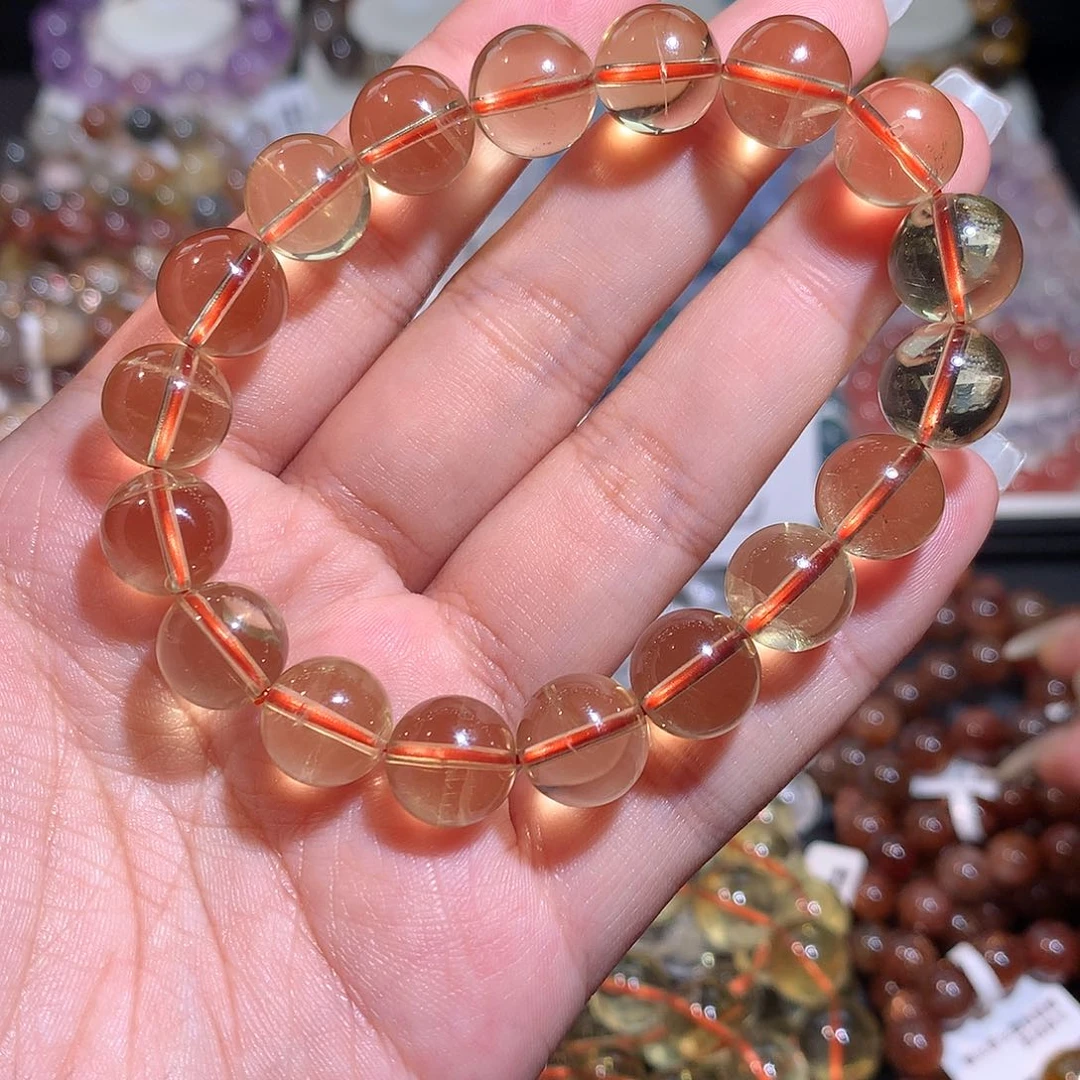 未镶嵌手链水晶冰体黄水晶11