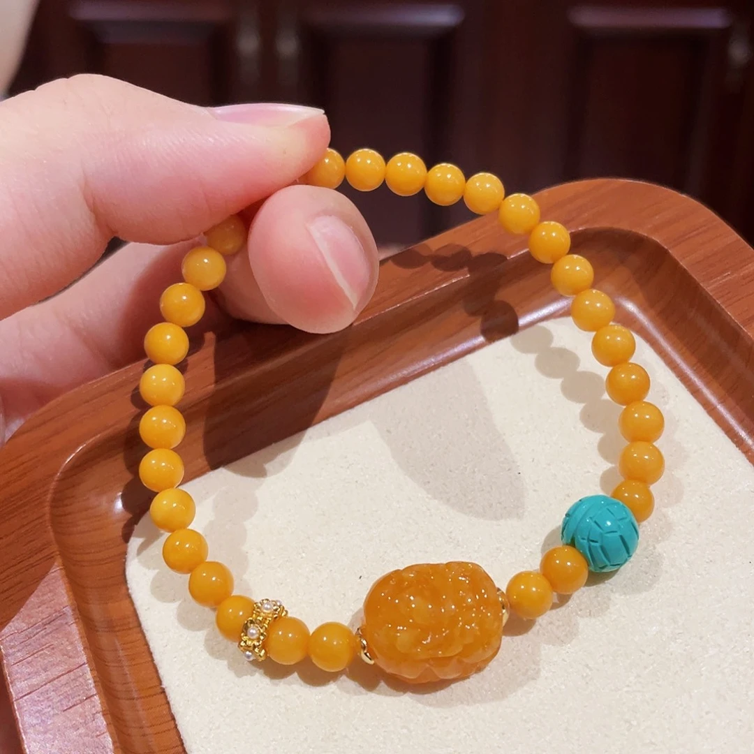 手链蜜蜡未镶嵌手串