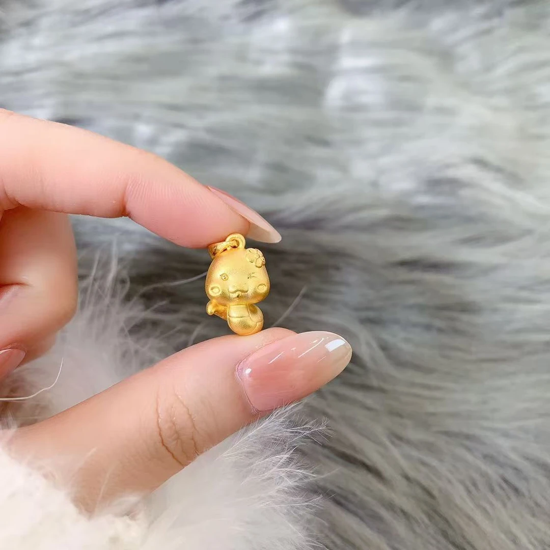 【伟新源】足金999 硬金工艺  立体蛇2.36克（不含链）