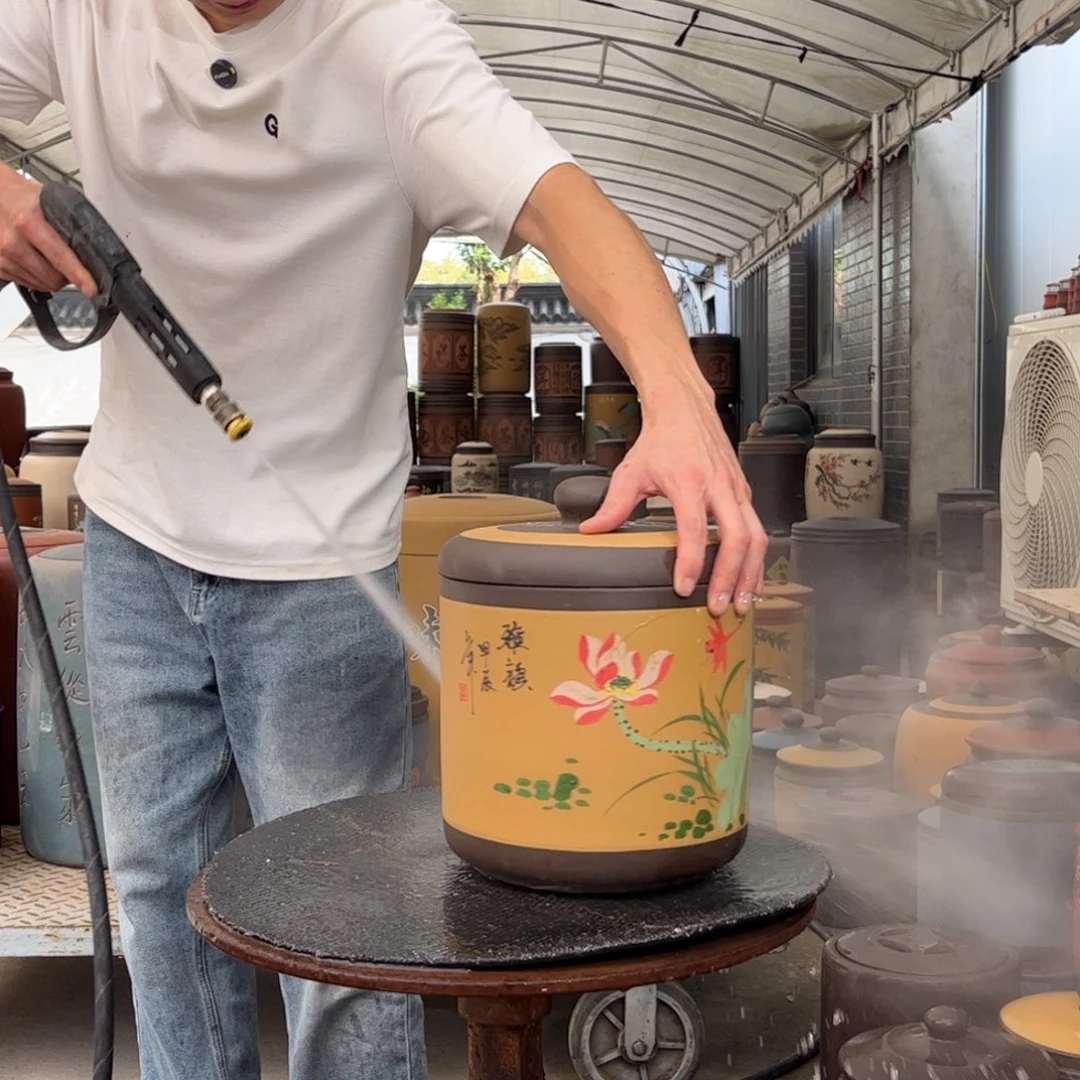 茶叶罐紫砂8饼茶叶罐