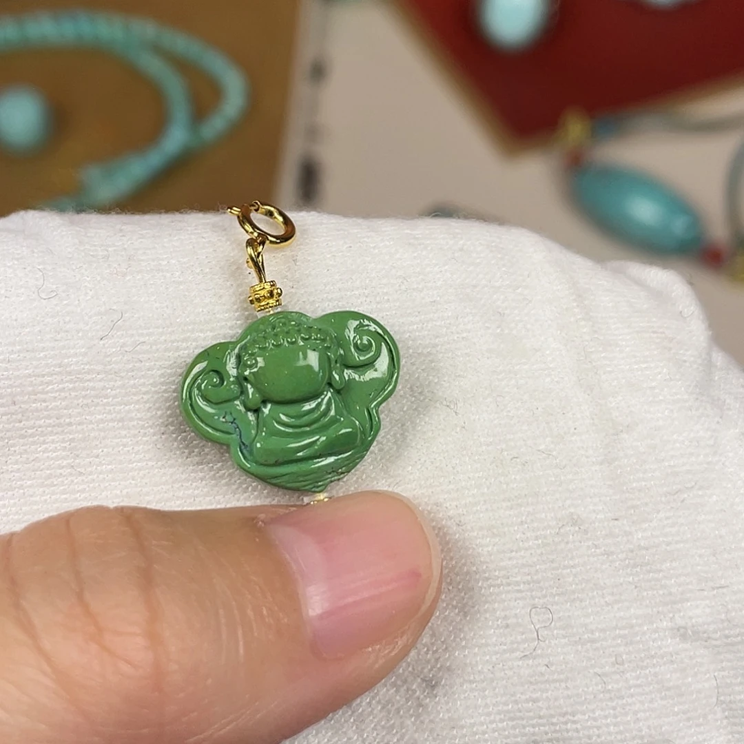 绿松石银S925镶嵌配饰