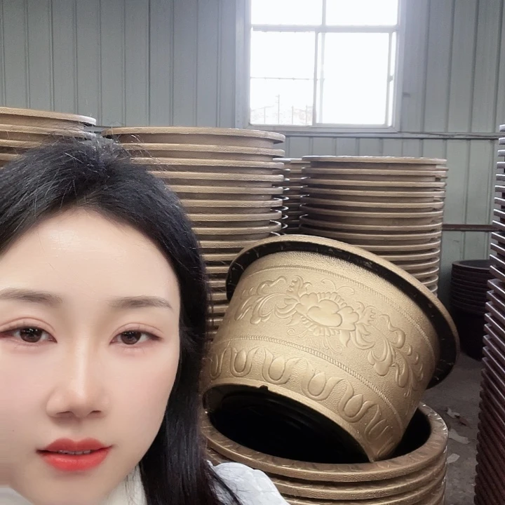 圆形60花盆2个有孔