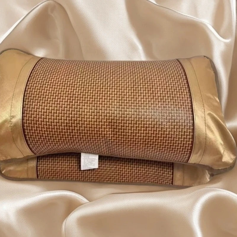 LT58【拍一发二】夏季凉席枕套藤席成人冰丝枕头套（无枕芯）