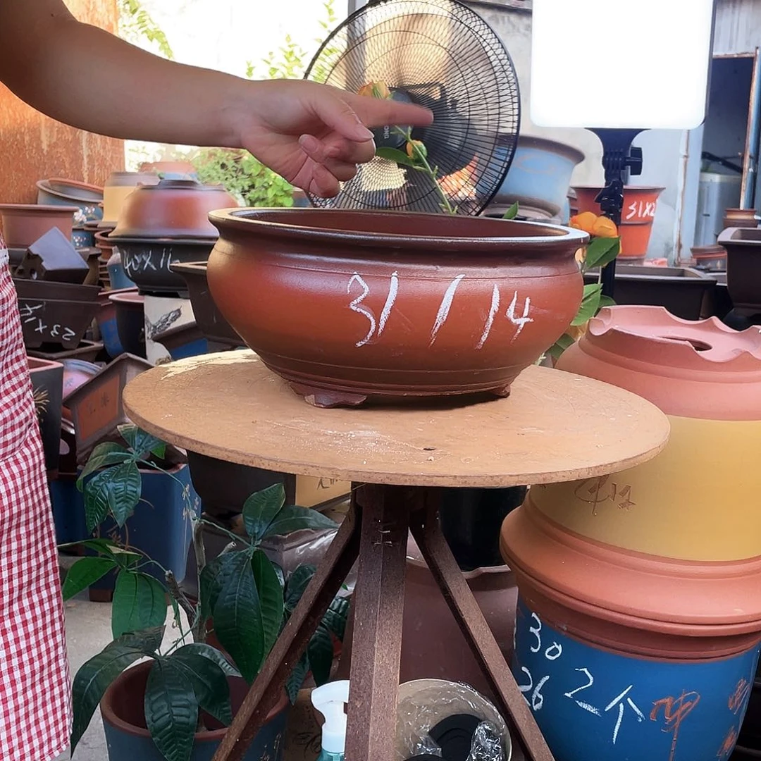 仿古鱼缸大花盆紫砂花盆紫砂