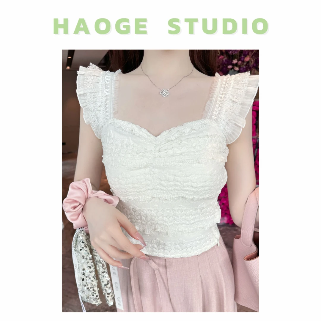 浩哥严选●芭蕾茶歇JJC5SY2028上衣预小众设计感夏季法式显瘦纯欲