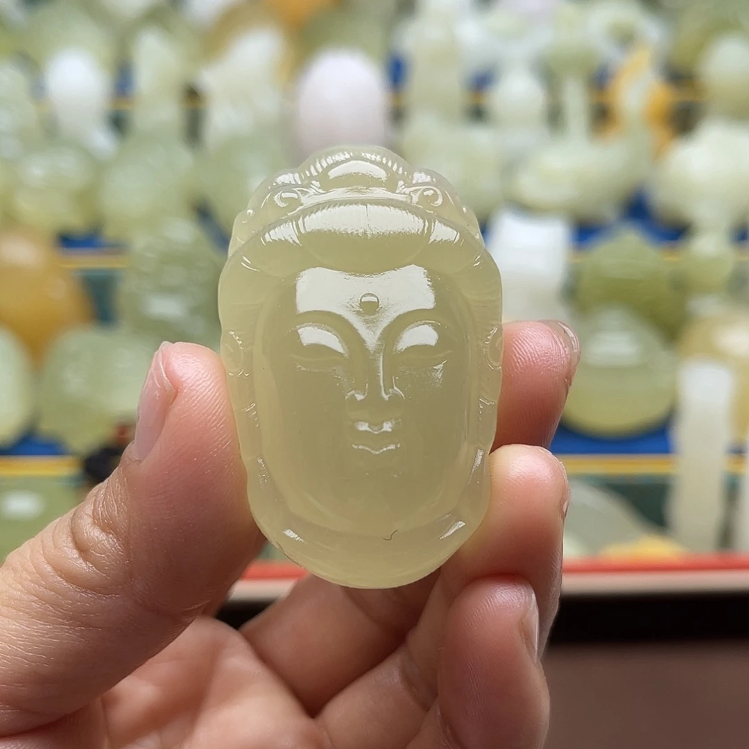 冰***锋玉天然桌面小摆件