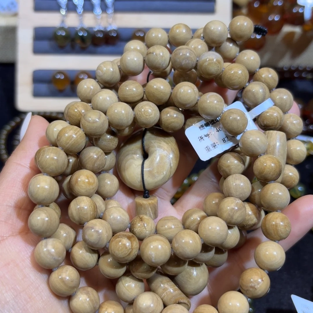 琥珀颈饰未镶嵌白根108