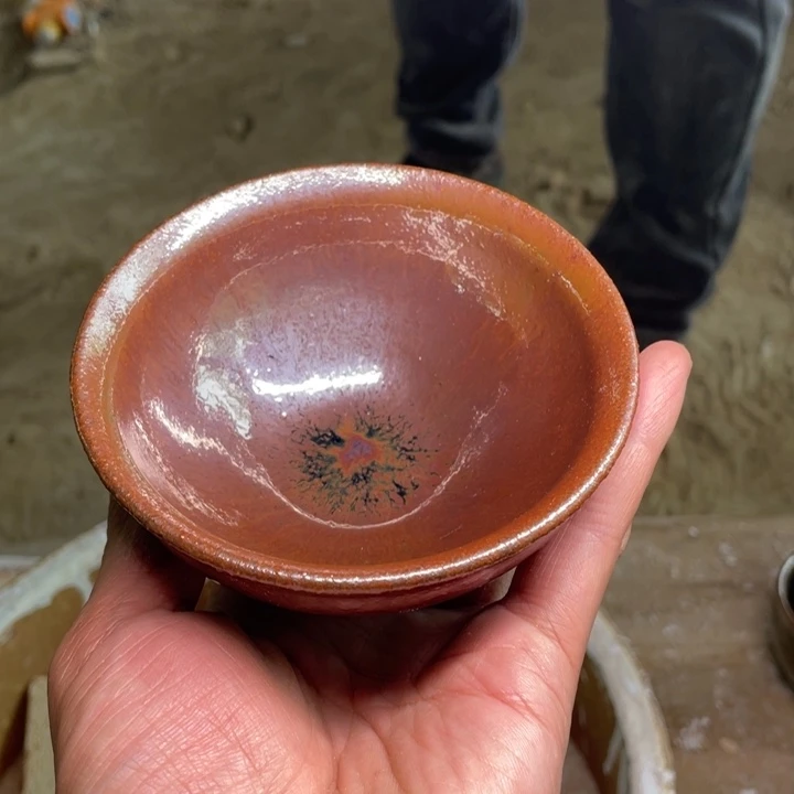 茶盏慢****根零添加柴烧作品