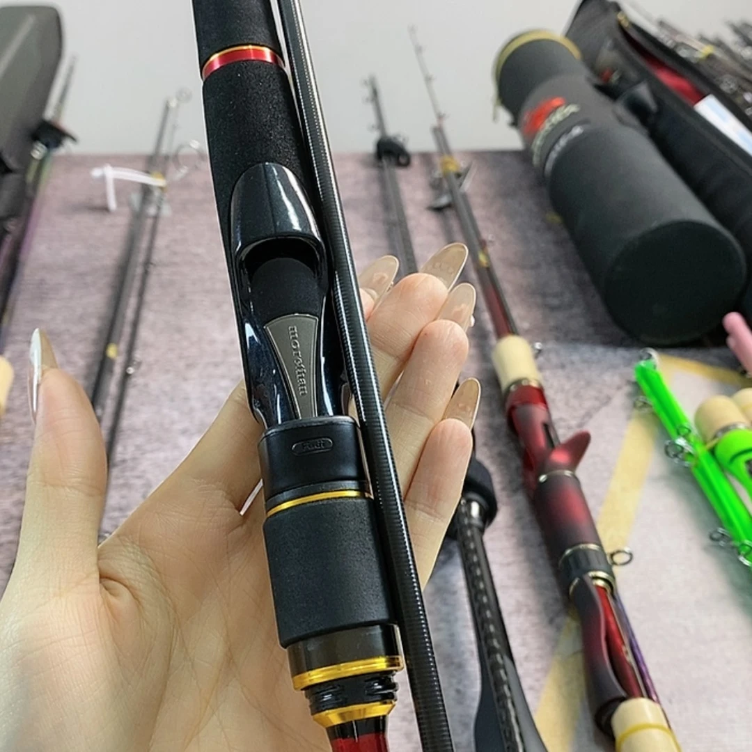 【闪购商品】3.8m碳素德***下两节路亚杆