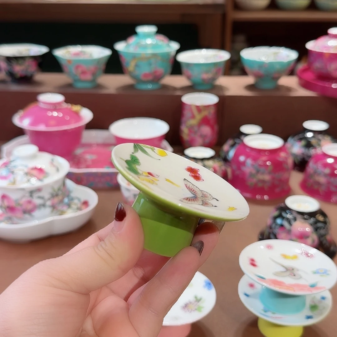 珐琅彩主人杯茶具套装