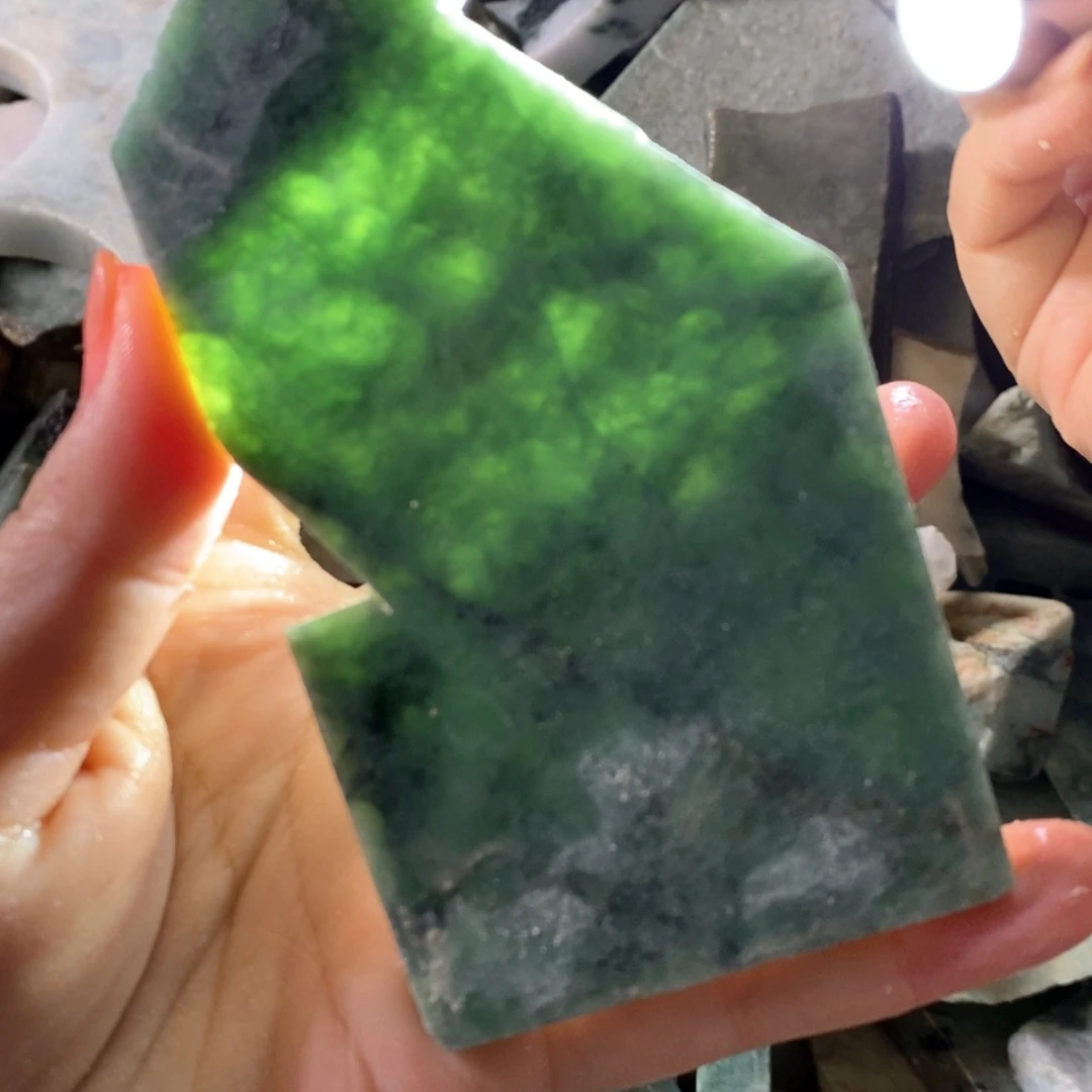 颈饰未镶嵌翡翠天然翡翠