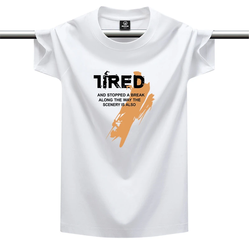 短袖t恤男2025夏季新款潮牌衣服纯棉白体恤上衣宽松圆领半袖男款