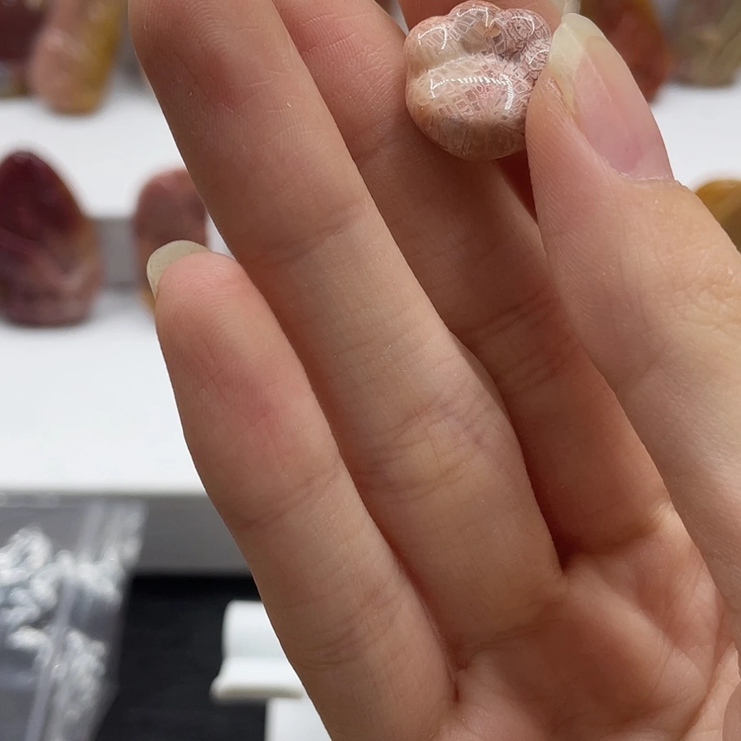 T***y硅化玉合金颈饰珊瑚玉毛衣链