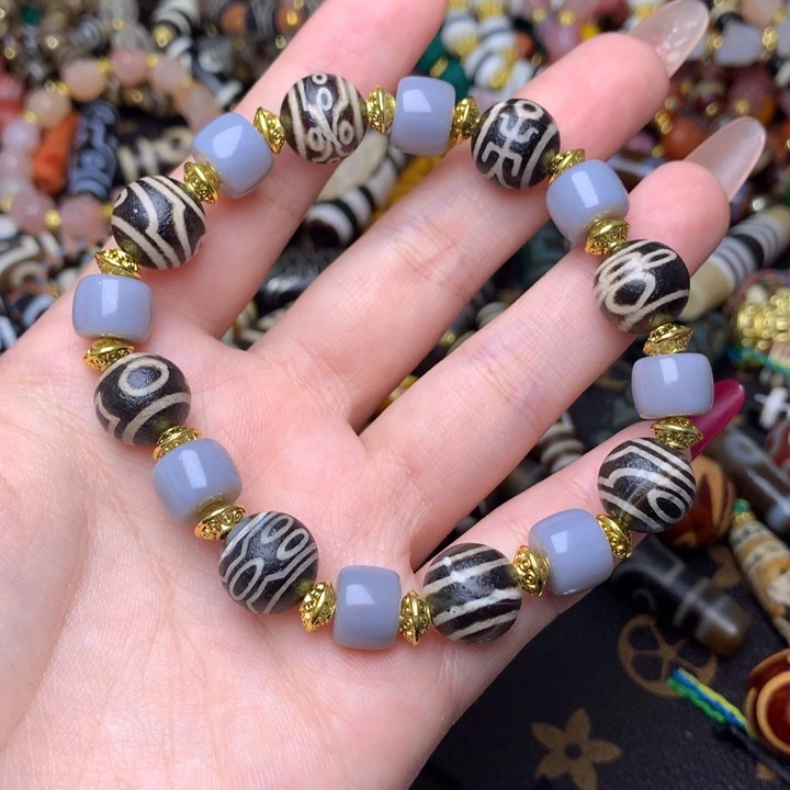 玛瑙/玉髓未镶嵌发一条