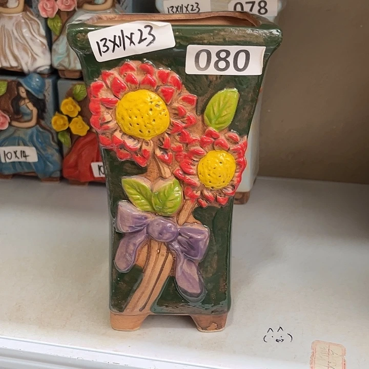 紫砂花盆粗陶材质多肉花盆