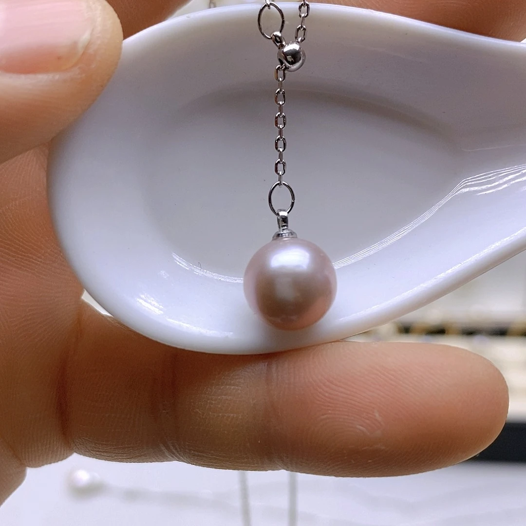 淡水珍珠颈饰银S925镶嵌