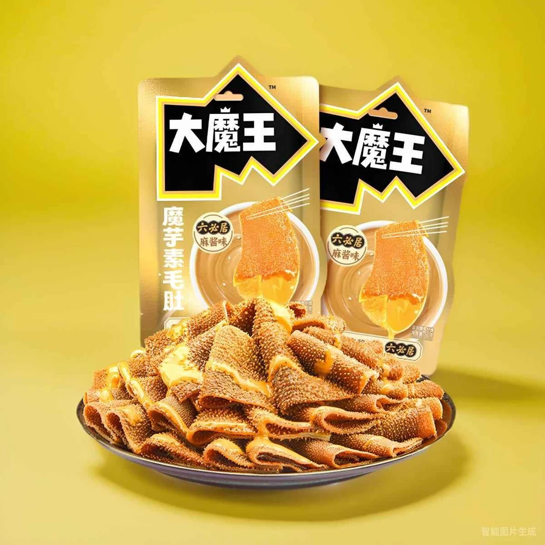 【热卖爆款】大魔王魔芋素毛肚魔芋丝魔芋爽麻酱出游零食追剧