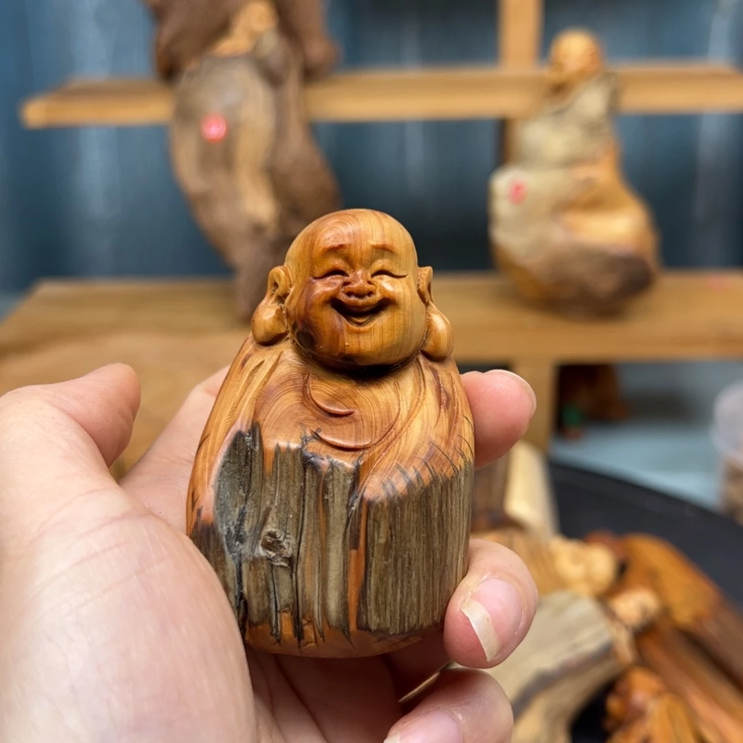 木欣****?崖柏木摆件手把件