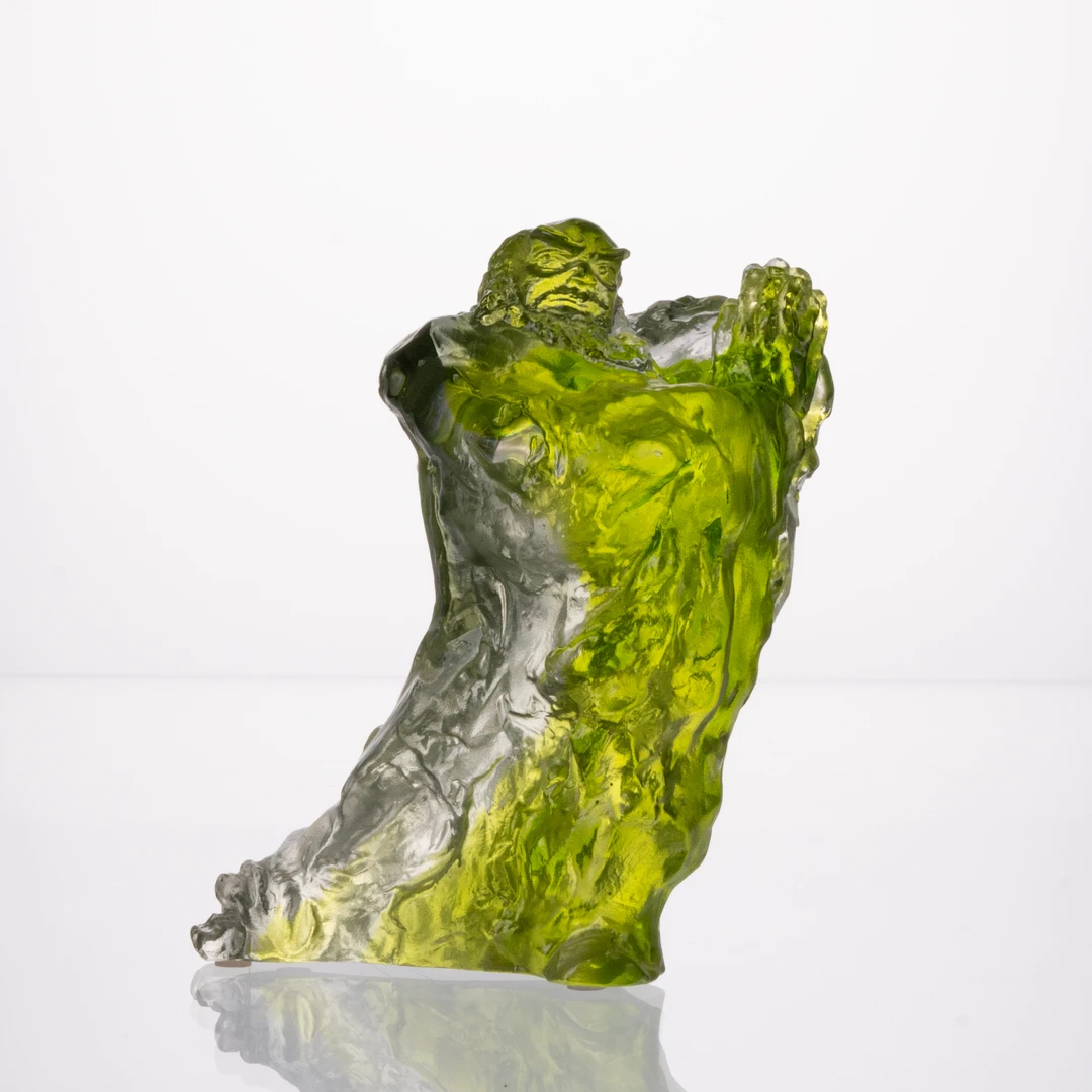 采莲东方美学会客厅【达摩】极简轻奢新中式书房茶室置物架摆件