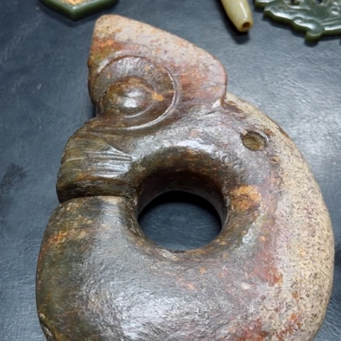 吊坠白玉菩提把件