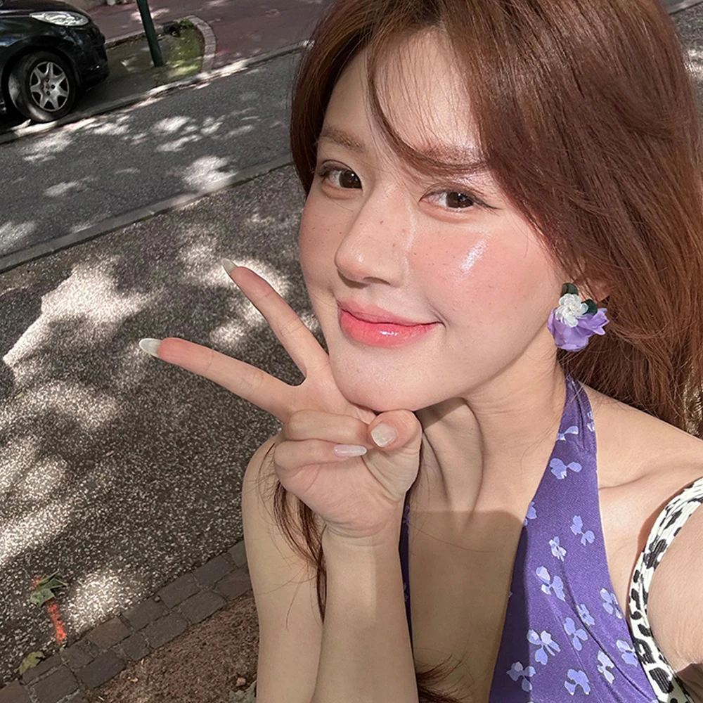 非金属布艺耳饰 小清新花朵系列耳环森系甜美小众百搭时尚女款