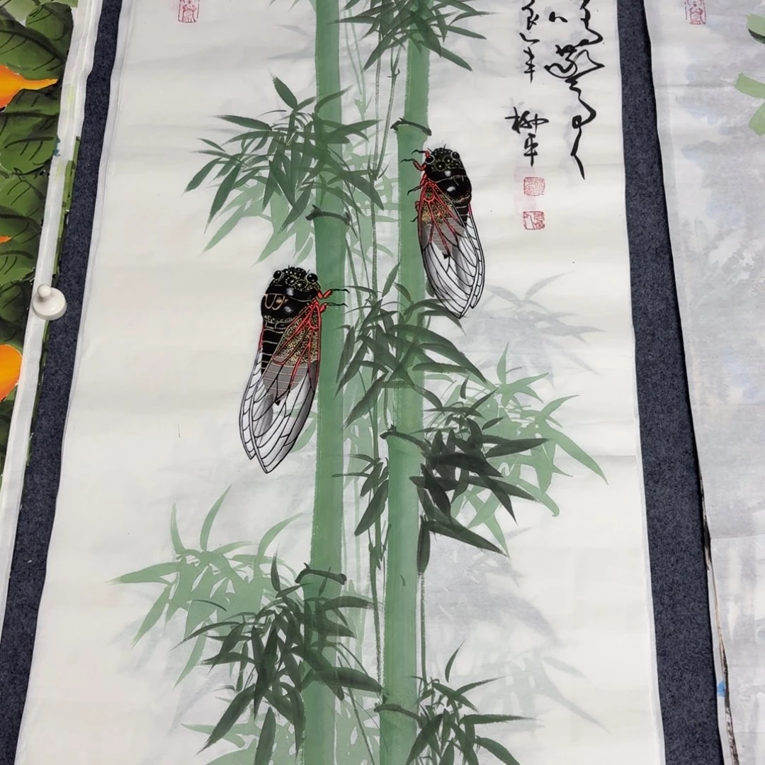 国画100×50一鸣惊人画画画