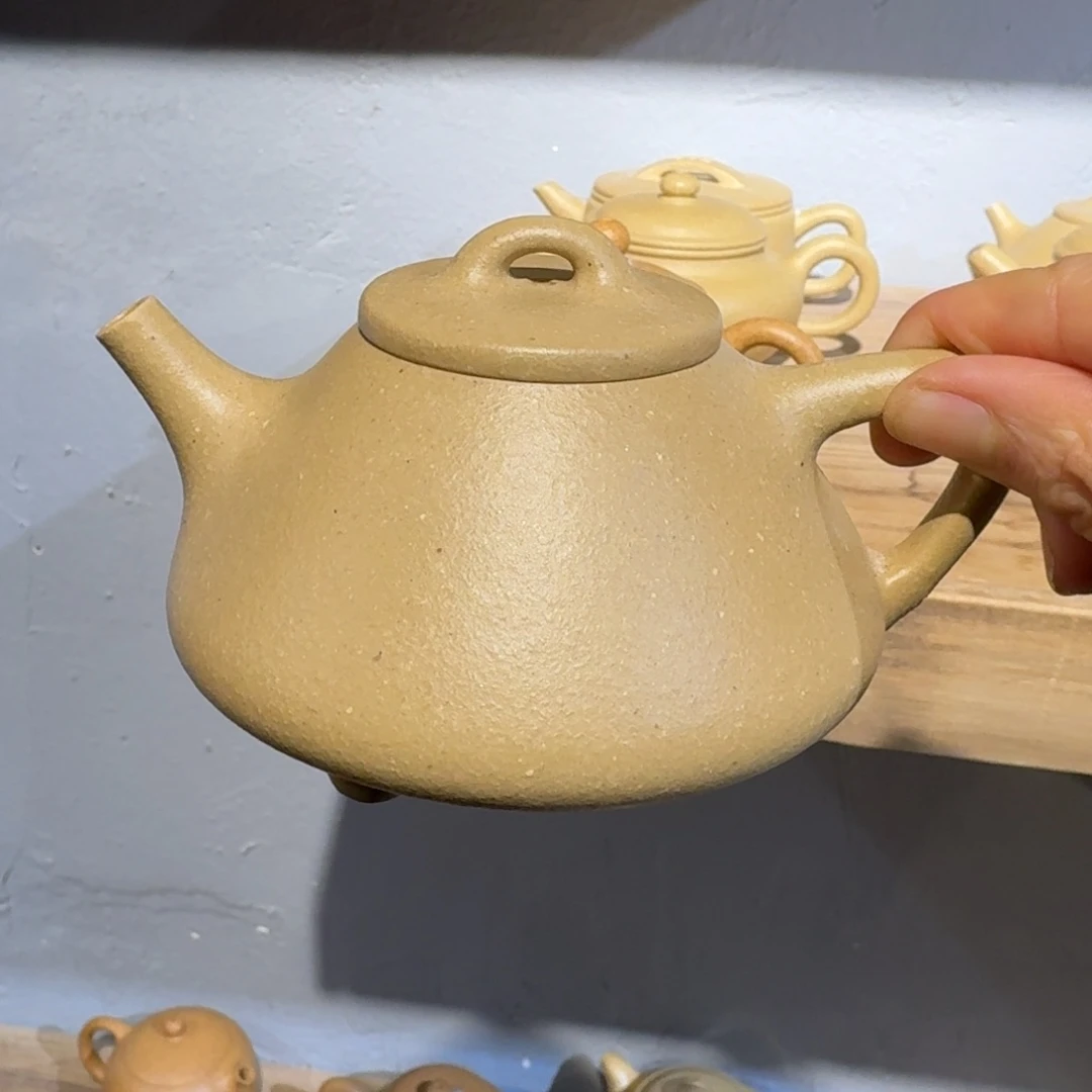 本山绿泥茶壶梨皮微瑕200毫升