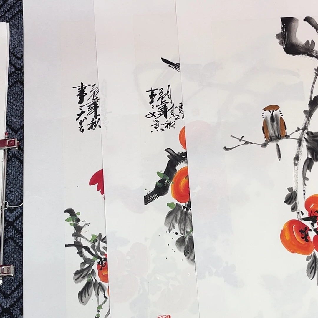 菩***子国画杨敏法老师四尺思考花鸟作品旭3