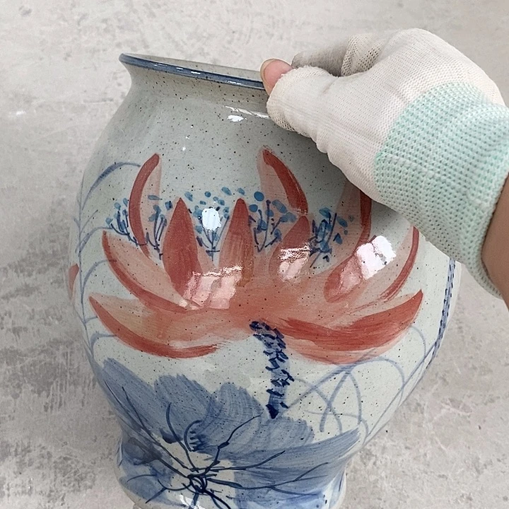 罐12xc景德镇陶瓷花盆大瑕疵
