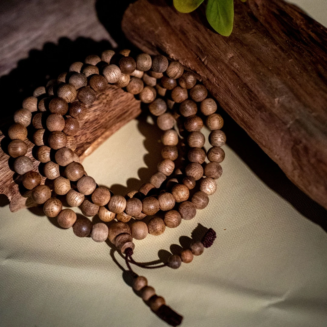 沉香【江苏工美专属】天然野文莱老料多圈沉香手串-337*0610