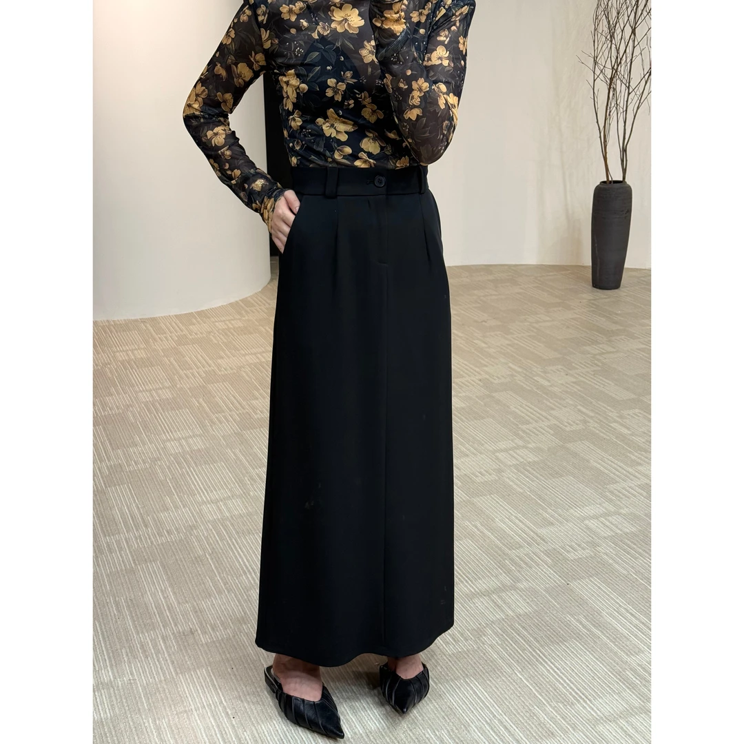 美丽定制极简直筒显瘦半裙160斤以内