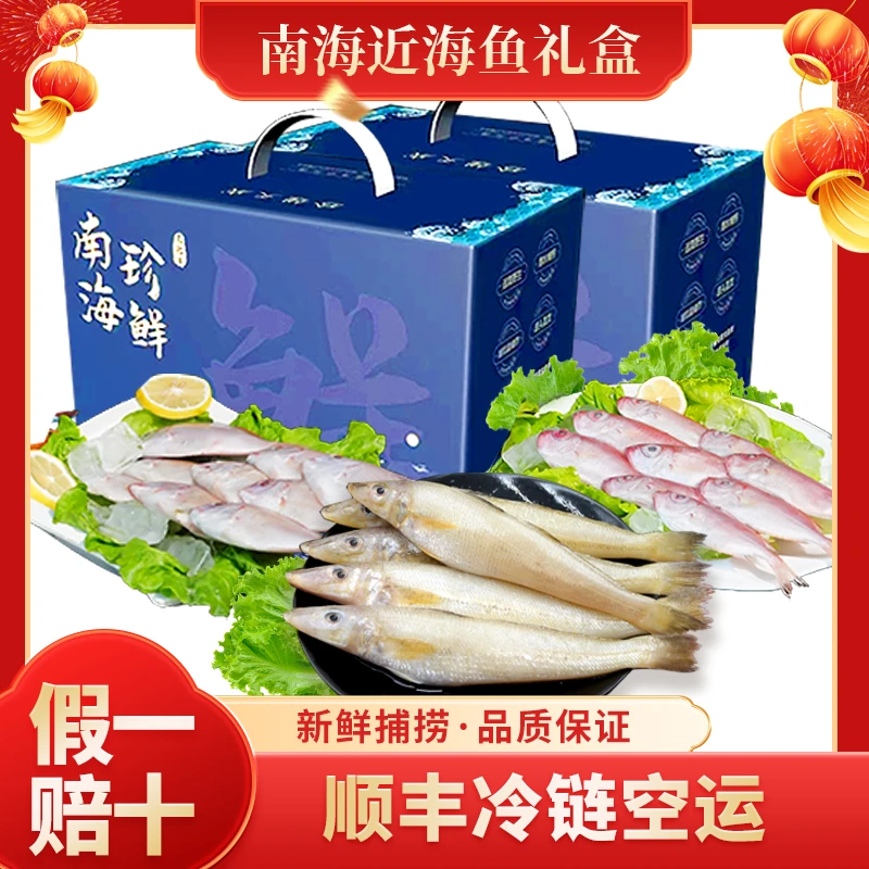 【两去近海鱼】海南本港近海鱼礼盒（立仔鱼/沙丁鱼/大眼睛）海南直发