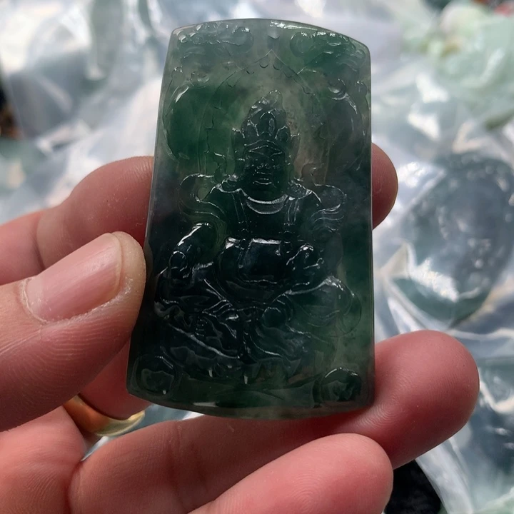 颈饰未镶嵌翡翠保真天然a货翡翠