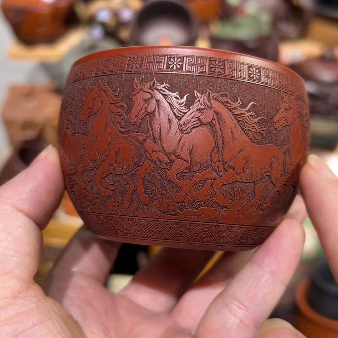 紫砂茶杯宜兴紫砂主人杯