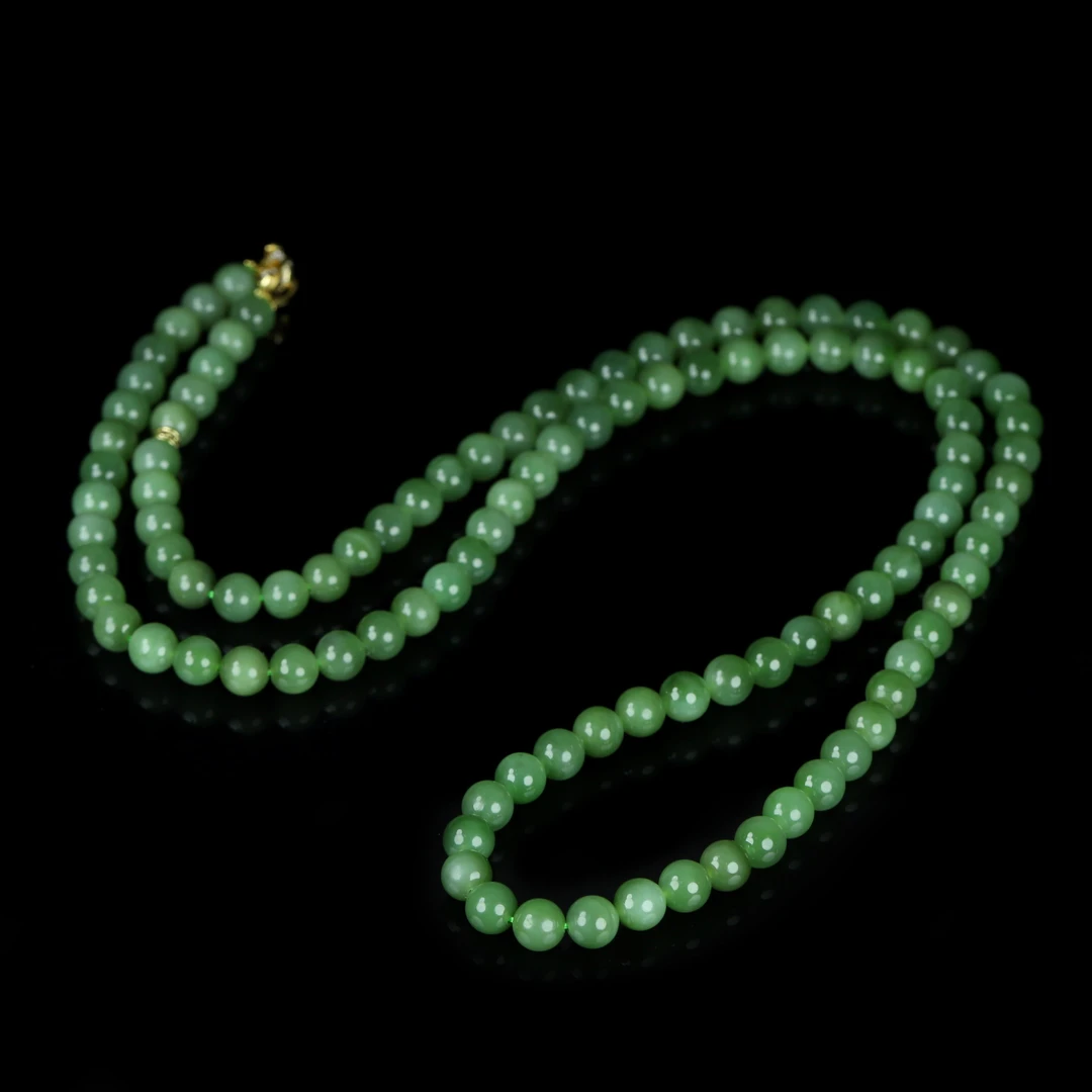 和田玉碧玉108项链XL076多样性发其一