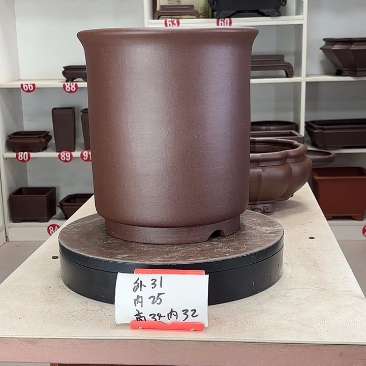 明***️紫砂花盆金钟圆盆