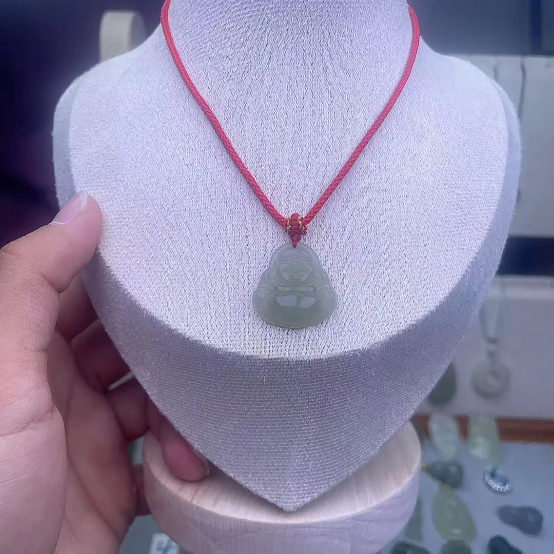 和田玉迷你弥勒佛吊坠宝宝儿童女孩满月婴儿本命年mini小佛公项链