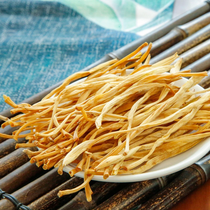 甘肃庆阳新黄花菜干货农家日晒无硫金针菜足干凉拌营养脆嫩下饭菜
